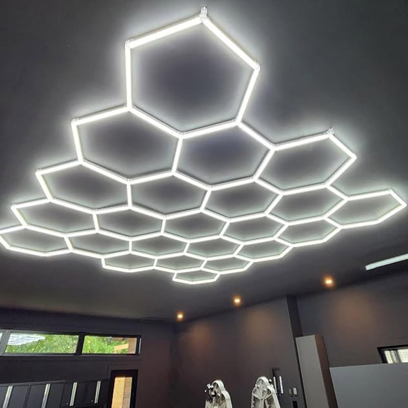 hexagon led garage ceiling light