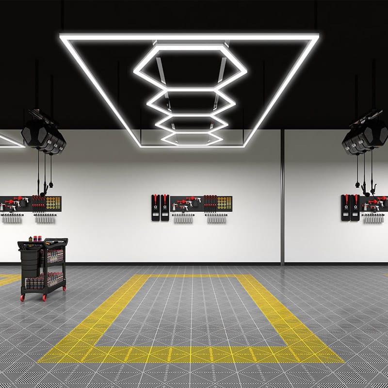 hexagon lights ceiling