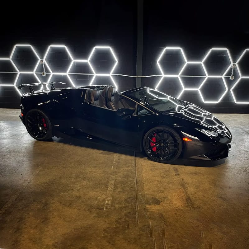 hexagonal garage lights