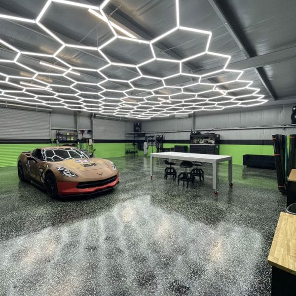 hexagon led lights garage hexagon led lights garage