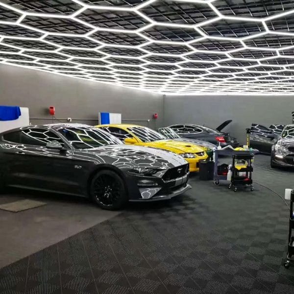 garage hexagon led lights