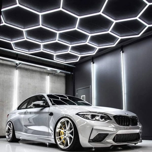 led hexagon garage lights