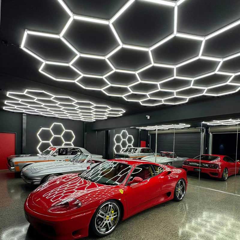 Garage Lights Hexagon