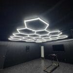 Gym With Hexagon Lights