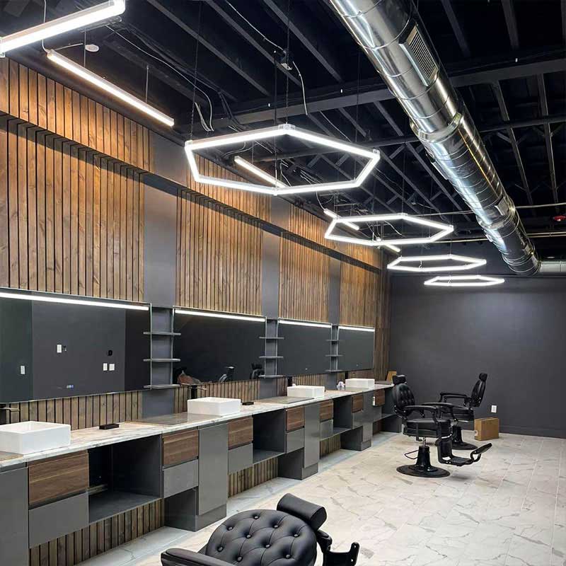 Hexagon Barber Lights