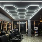 barbershop hexagon lights