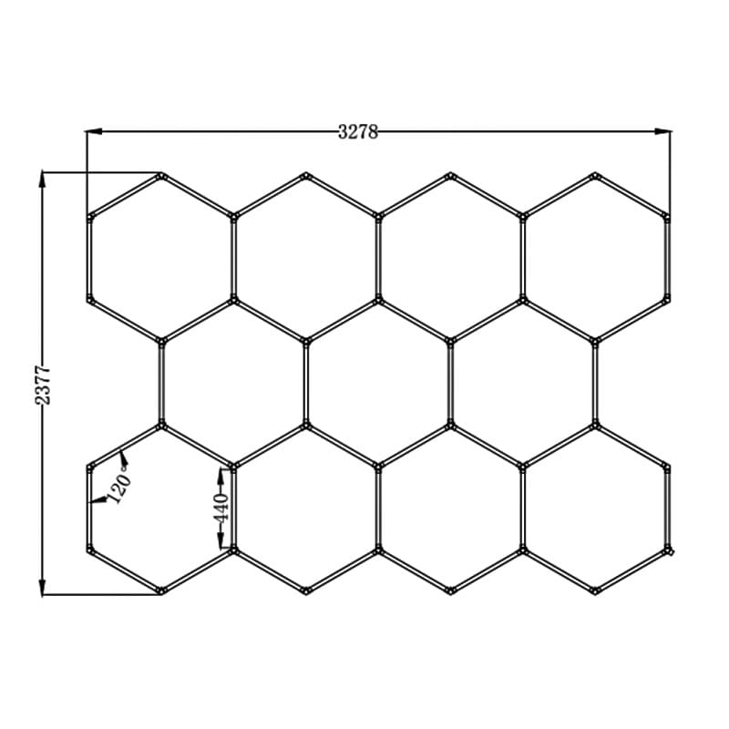 ceiling hexagon lights