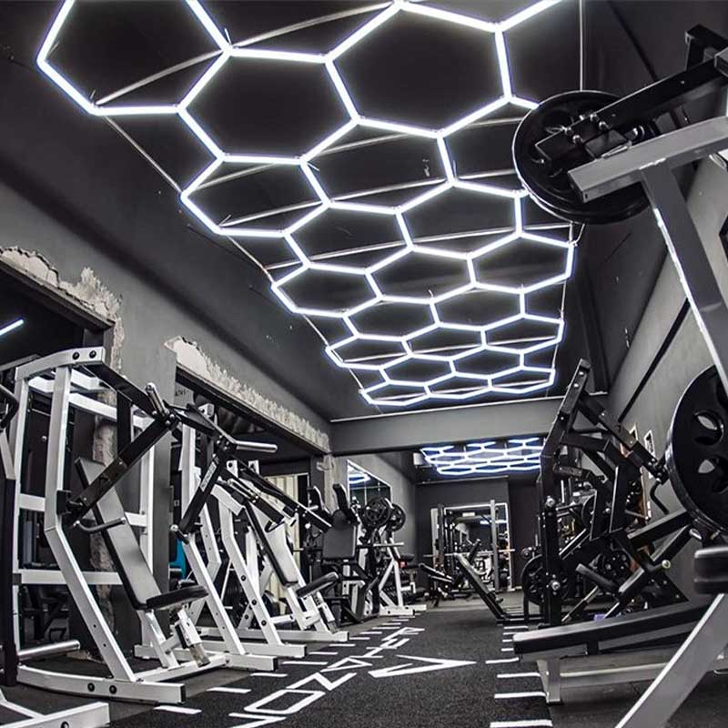 hex gym lighting