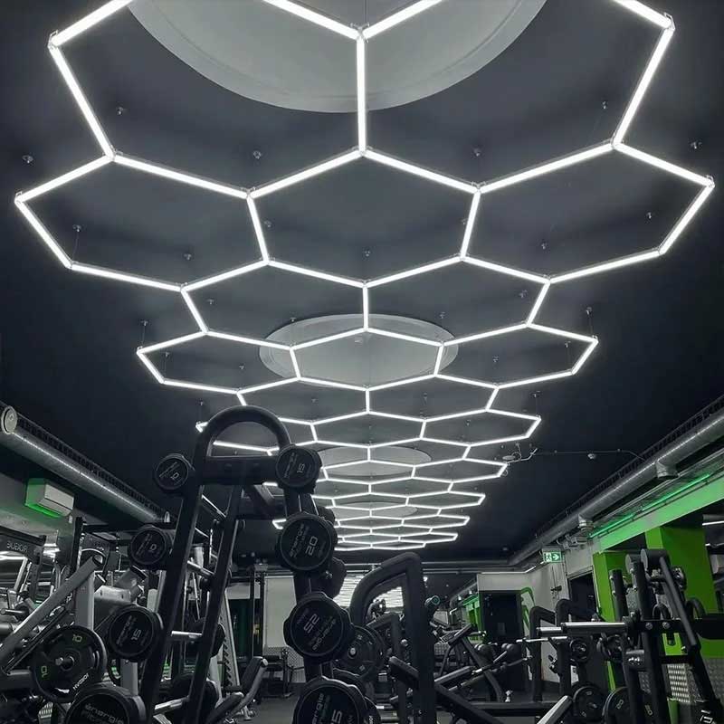 hex lights gym