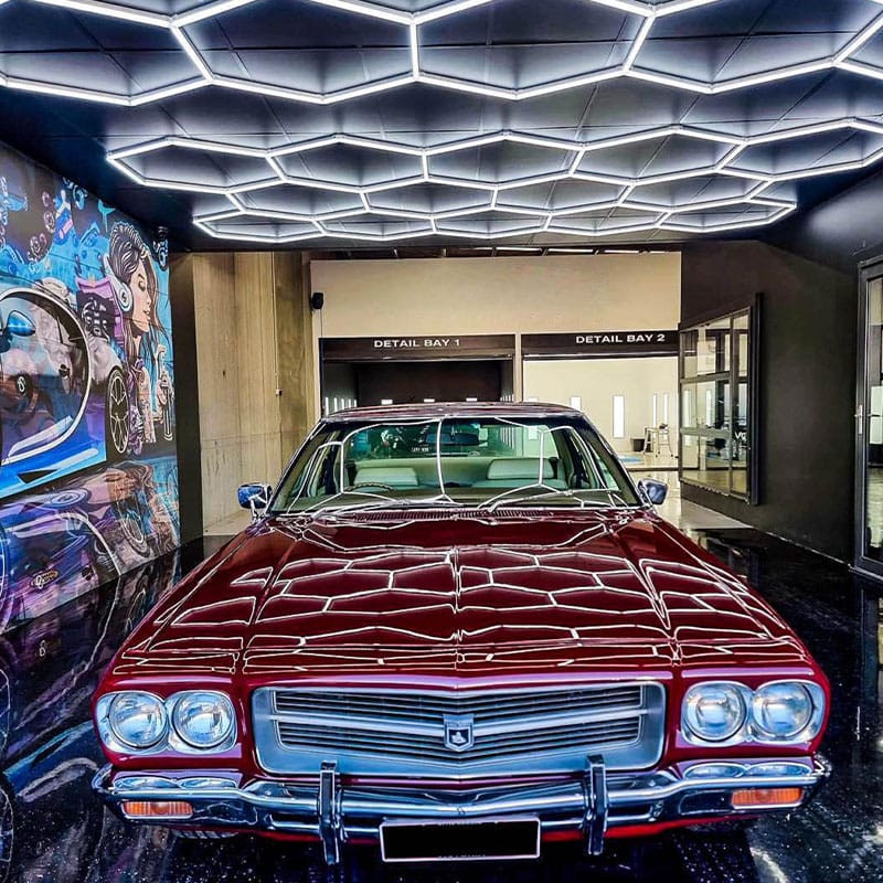 hexagon led garage lights