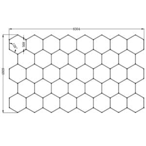 hexagon leds