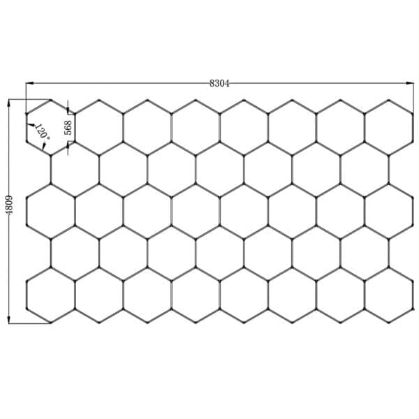 hexagon leds