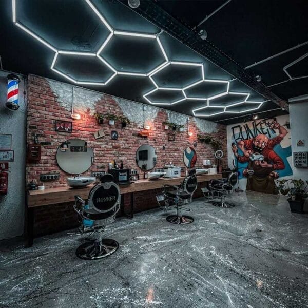 hexagon light ceiling
