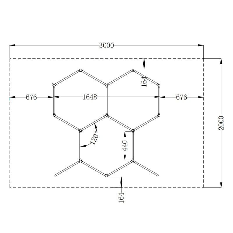 hexagon light design
