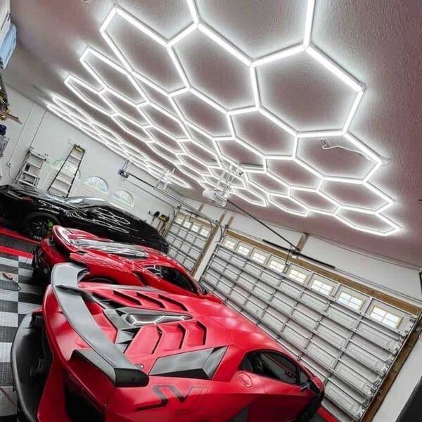 hexagon light fixture diy