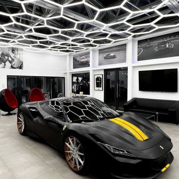 hexagon lighting for garage