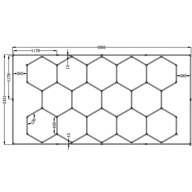 hexagon lights ceiling