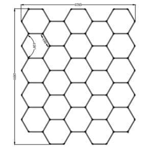 hexagonal led light