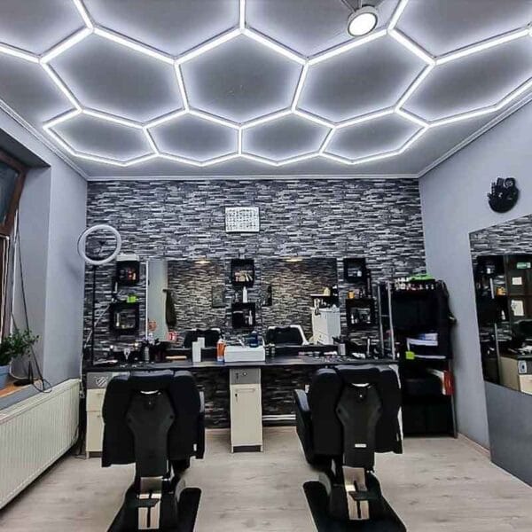 honeycomb ceiling lighting barbershop honeycomb ceiling lighting barbershop