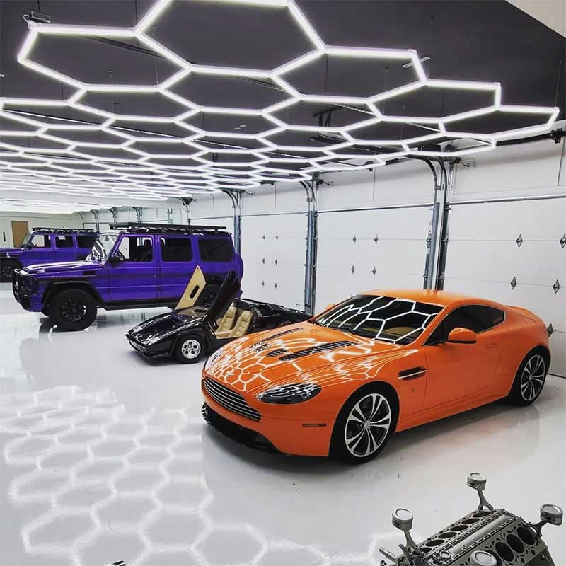 honeycomb garage lighting