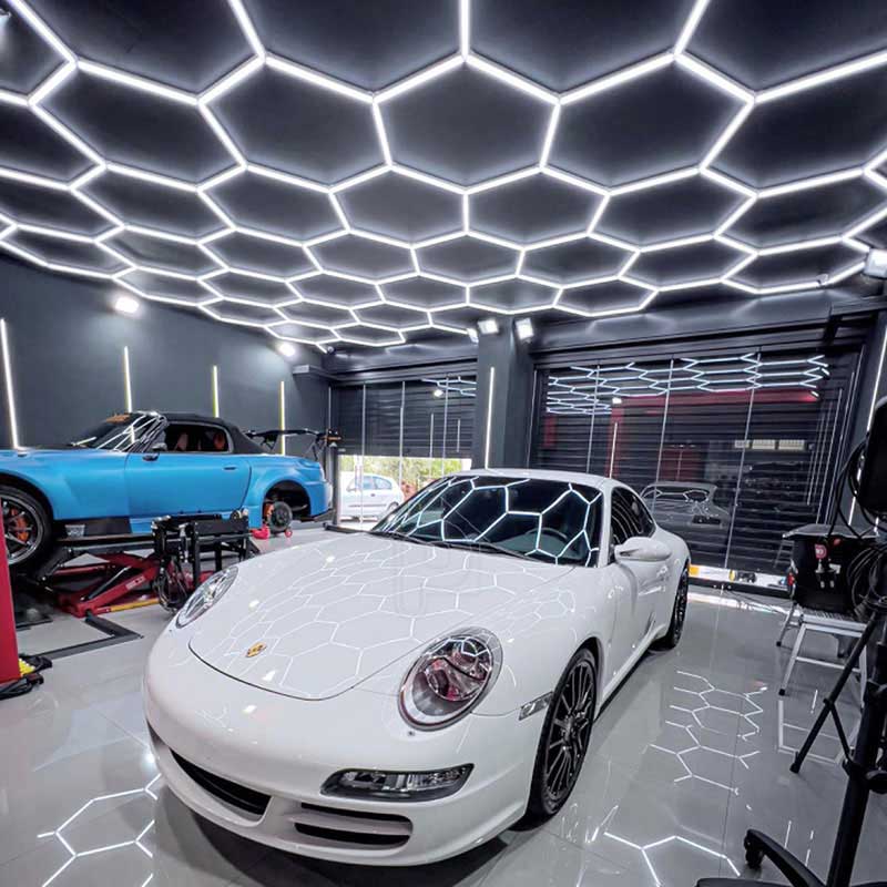 honeycomb led garage lights