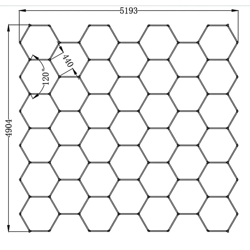 honeycomb led lights ceiling