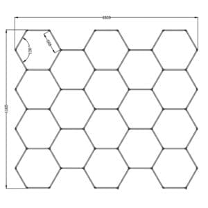 honeycomb lights ceiling
