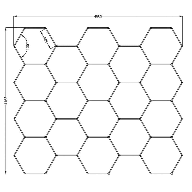 honeycomb lights ceiling