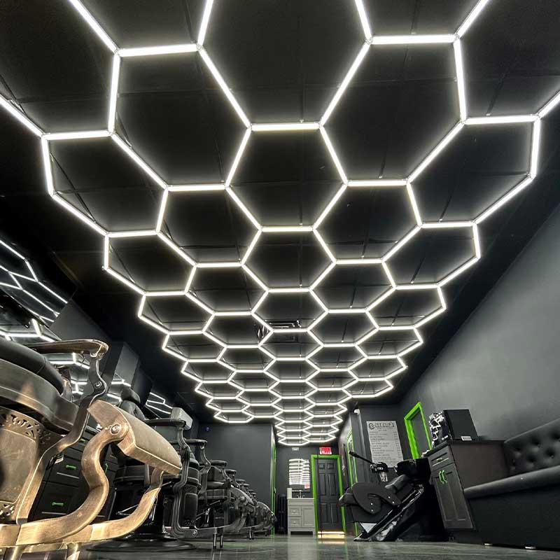 led light for barber shop