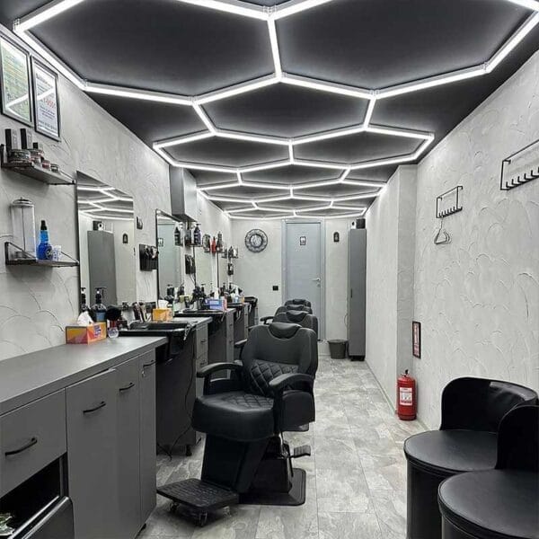 led light for barbershop station