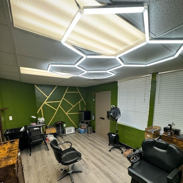 led lights for hair salon