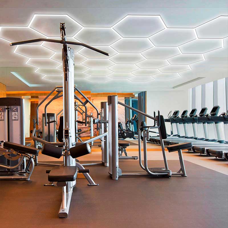 Hexagon Gym Lighting