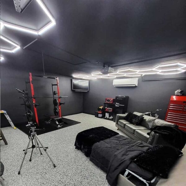 garage gym lighting ideas