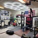 hexagon led lights gym