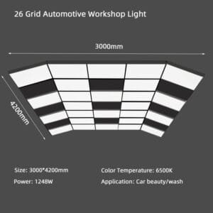 Size 26 grid automotive workshop light