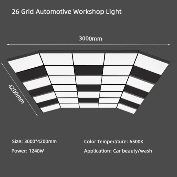 Size 26 grid automotive workshop light