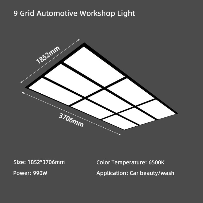 Size 9 grid workshop light