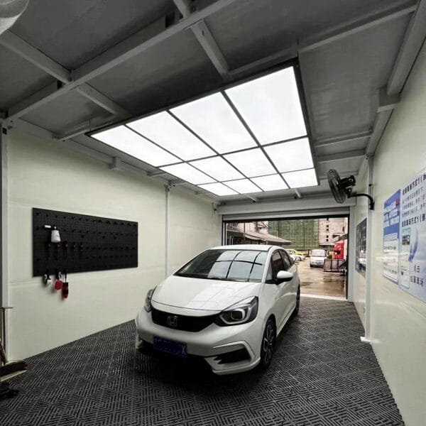 auto detailing shop lights