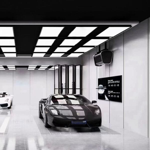 car workshop lights