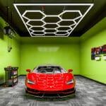 led hexagon garage lights