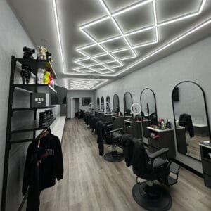 led lighting for barbershop