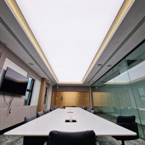 light box on ceiling