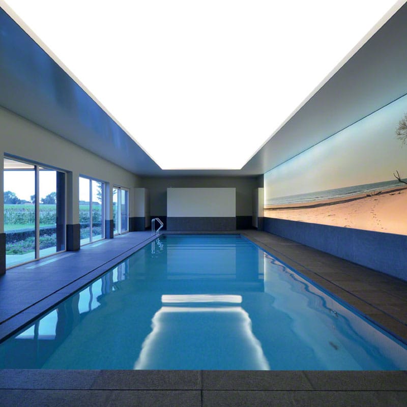 stretch ceiling swimming pool