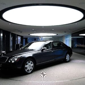 stretch fabric ceiling white
